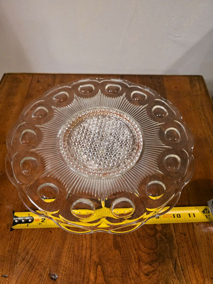 Vintage silver & glass cake stand