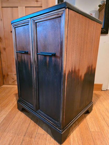 Antique Radio Cabinet to WineBar, 22.5"x 26" & 39" tall