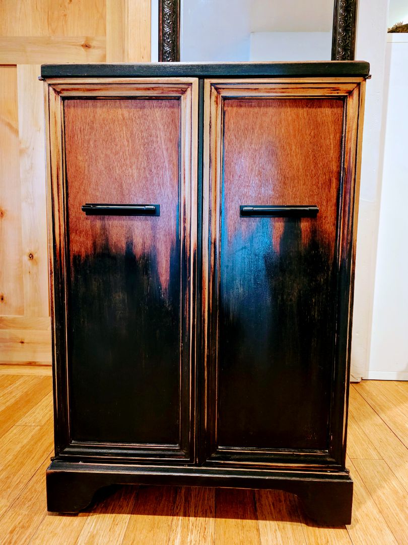 Antique Radio Cabinet to WineBar, 22.5"x 26" & 39" tall