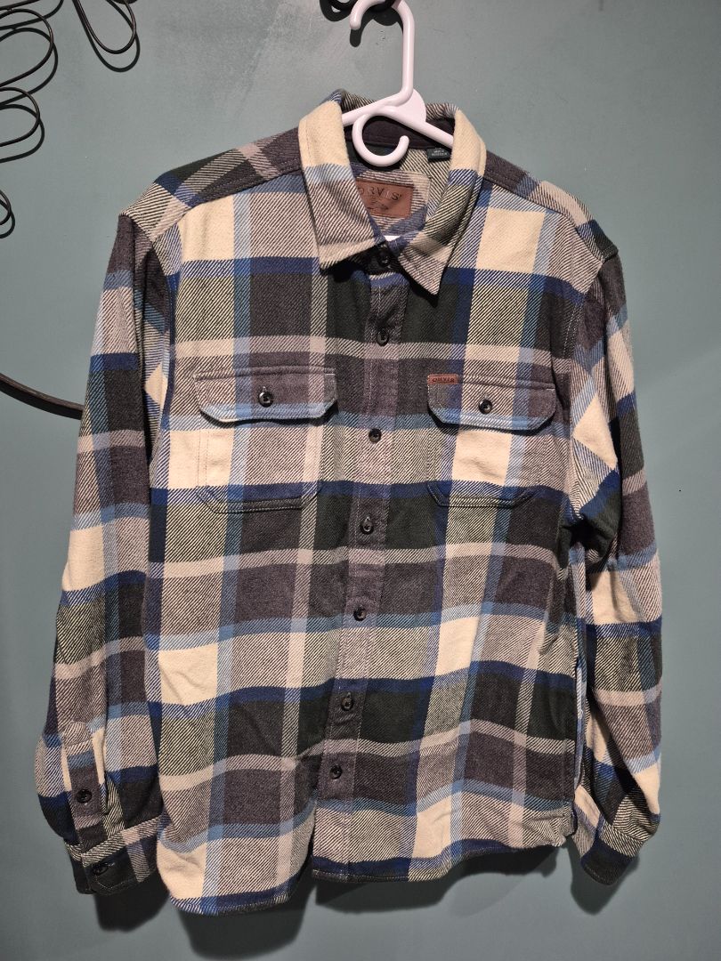 Blue & Forest Plaid Orvis Button Down Shirt, LG