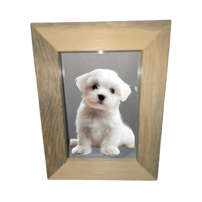 Blue Beatle Pine Wood Handmade Picture Frame, 5 x 7