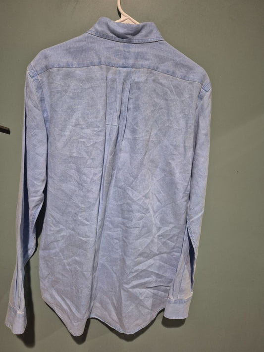 Ralph Lauren Long Sleeve Button Shirt, M, Blue