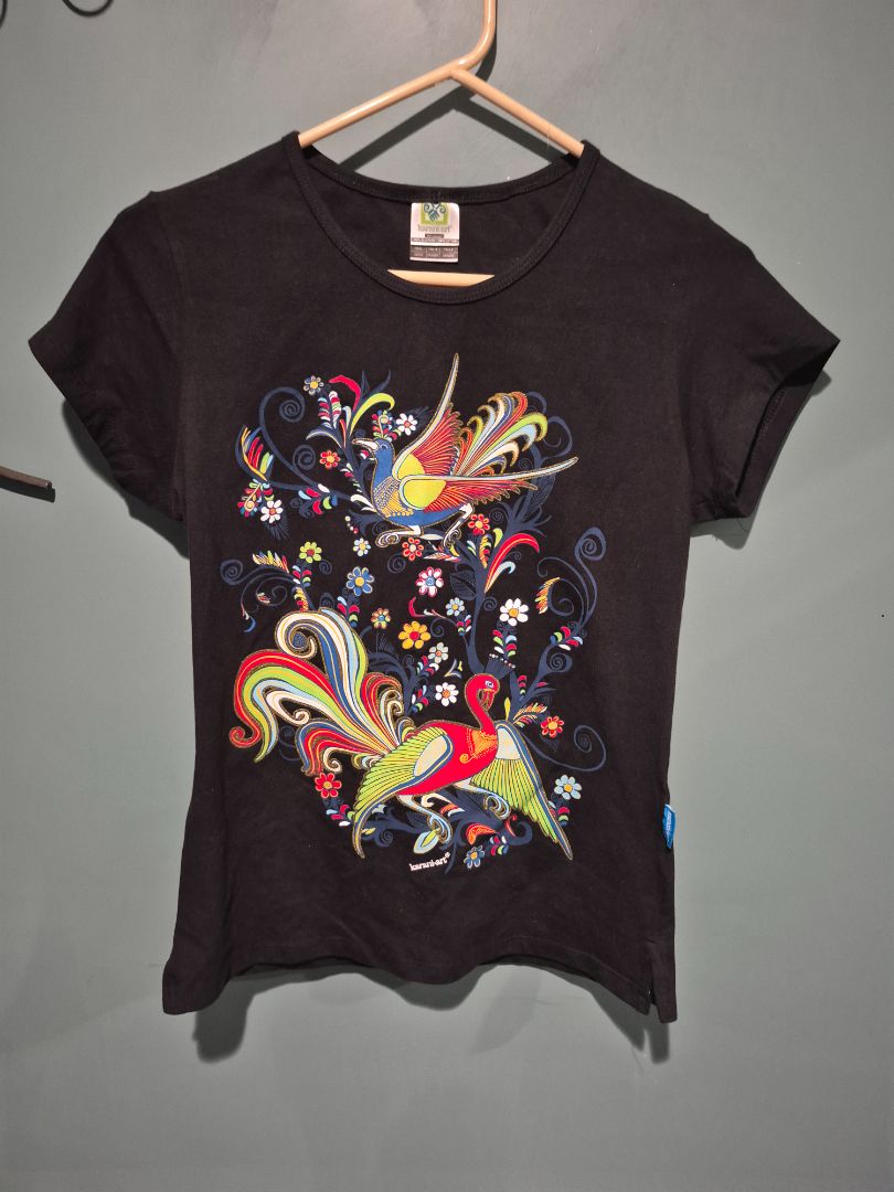 Colorful Birds Karani•art T-Shirt, Woman L