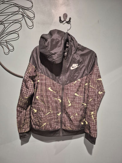 Black, w/neon green icons Nike Jacket, XL Youth