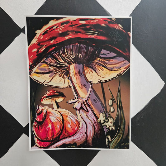 A Snails Journey-Print, 8.5x11 inch