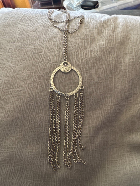 Circle Tassled Necklace