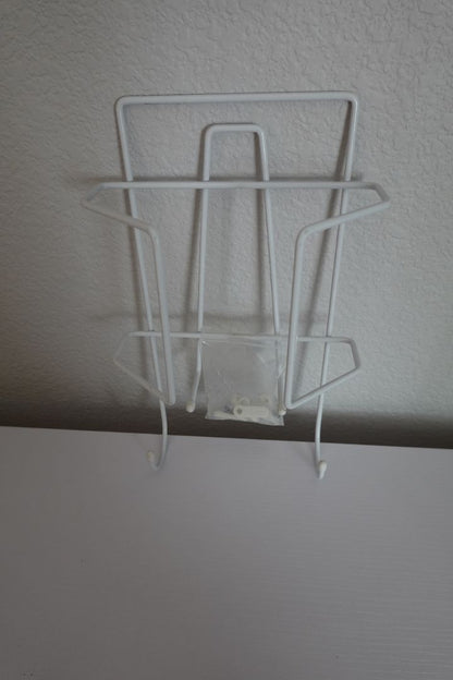 White  White Ironing Board and Iron Caddy, 12" high x 7 1/4" wide