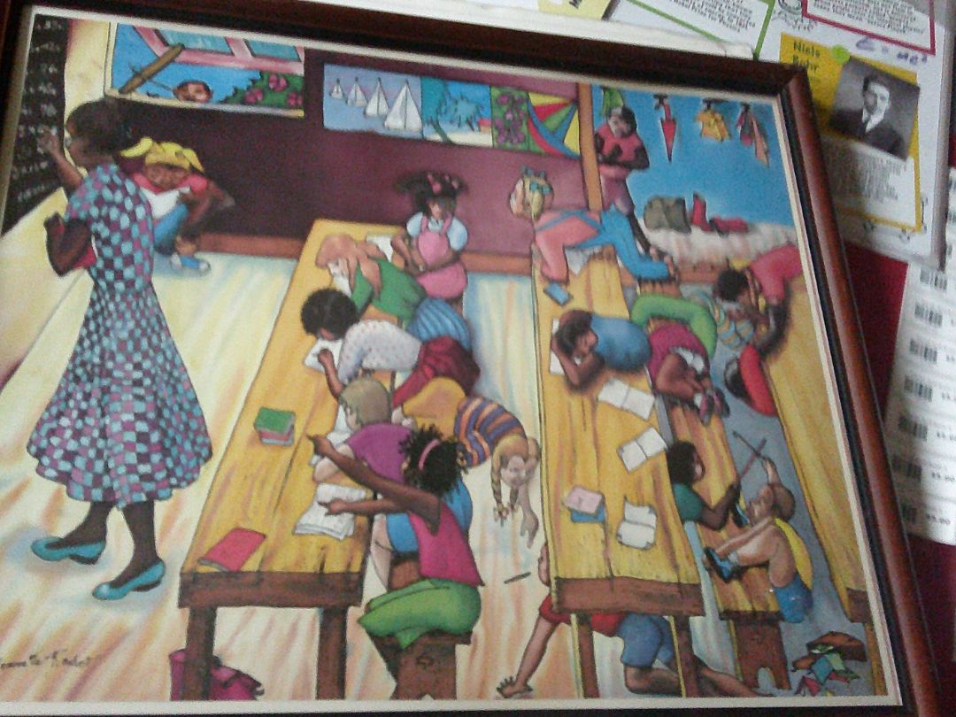 "TheClassroom" Mounette Radot print