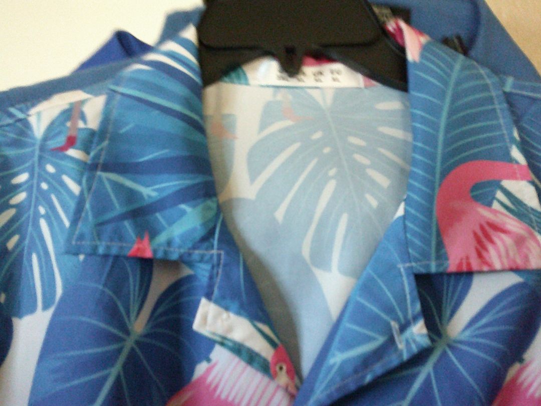 Hawaiian Shirt  XL FLAMINGO