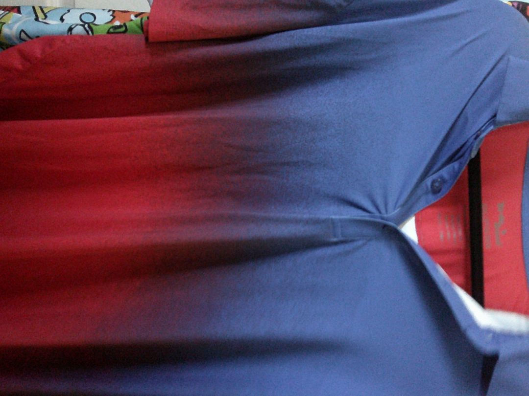 GOLF SHIRT RED AND BLUE TIE DYED  2XL