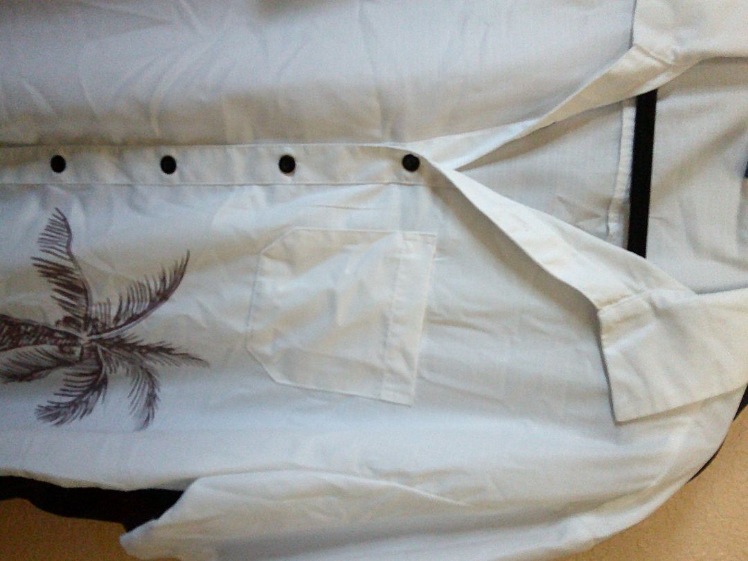 Hawaiian Shirt HARD DADDY WHITE PALMS XL