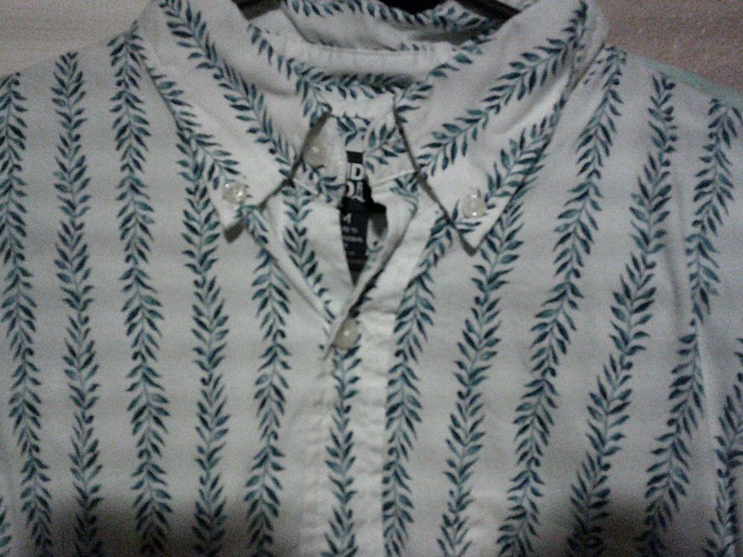 Hawaiian Shirt  LANDS END MEDIUM