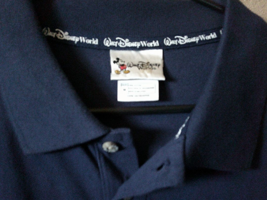 WALT DISNEY POLO SHIRT- NAVY -M