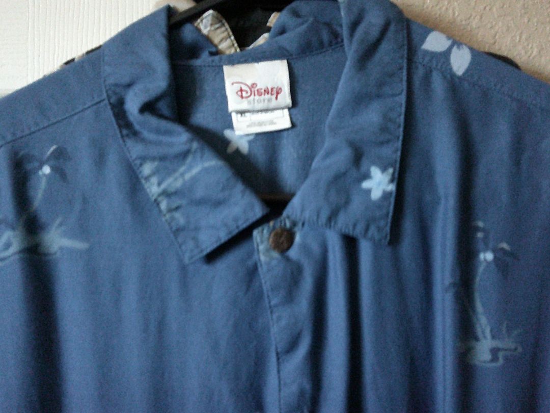 WALT DISNEY CAMP SHIRT- MICKY,MINNIE,GOOFY