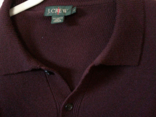 JCREW SWEATER- BURGUNDY-LARGE