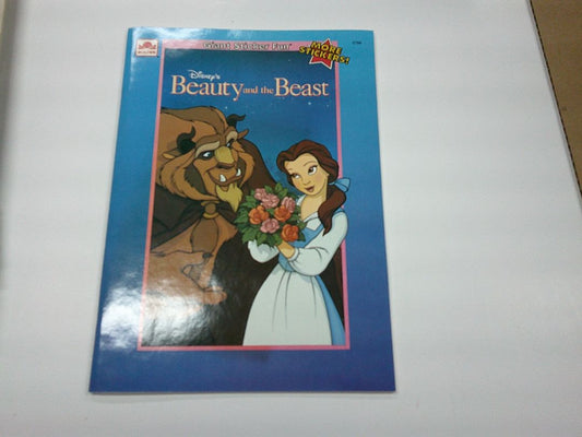 BEAUTY AND THE BEAST STICKER BOOK 1991