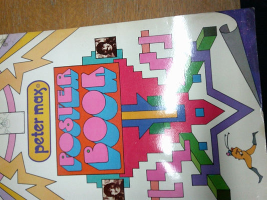 CROWN PUBLISHERS 1970'S PETER MAX POSTER BOOK- INTACT