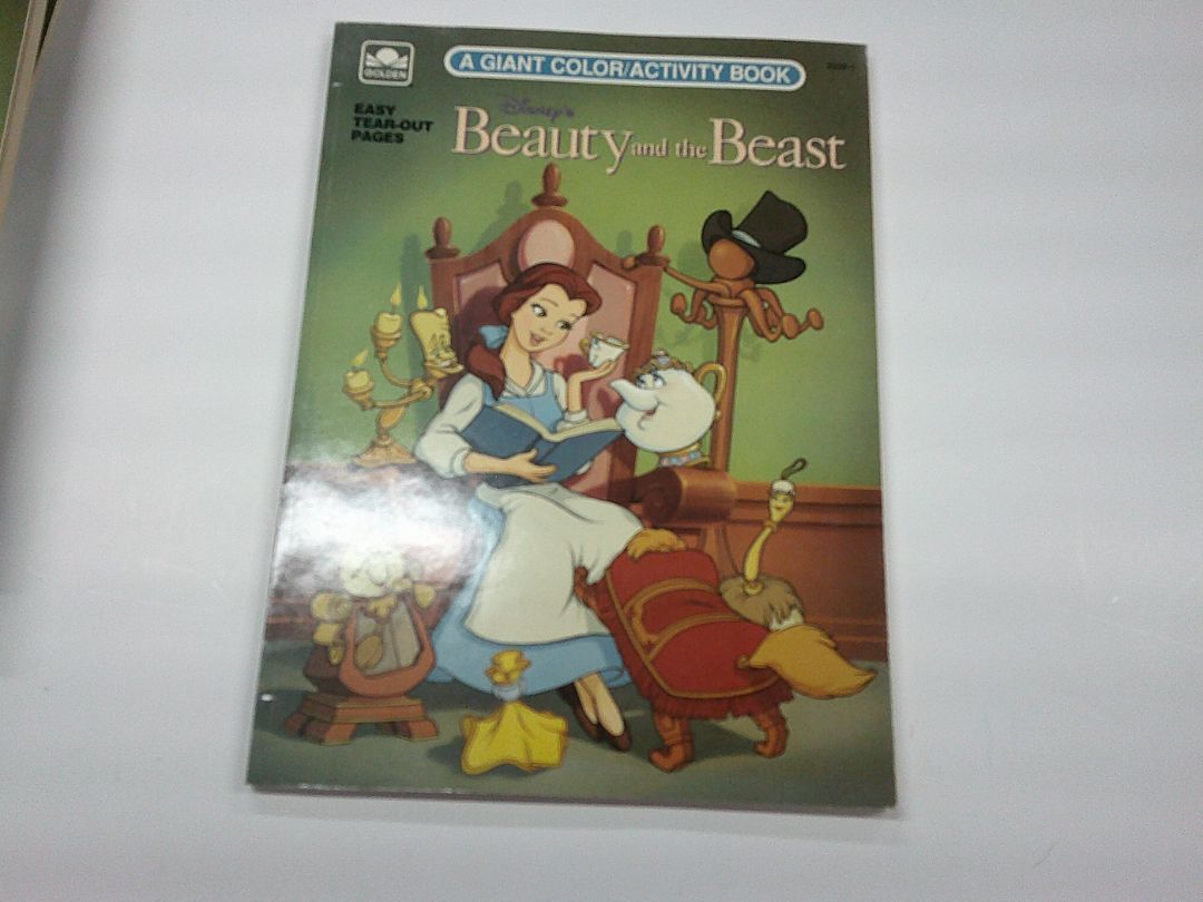 beauty and the beast coloring book 1991