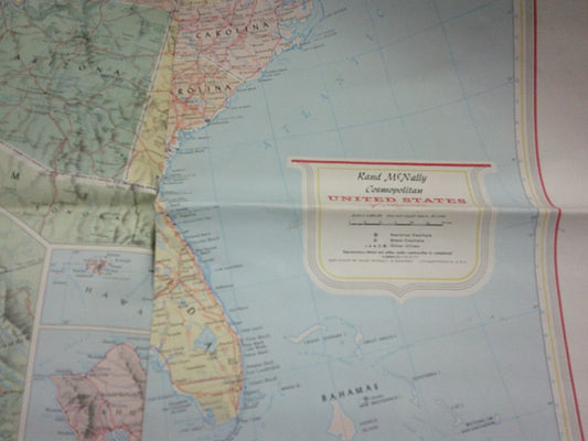 RAND MCNALLY VINTAGE MAP