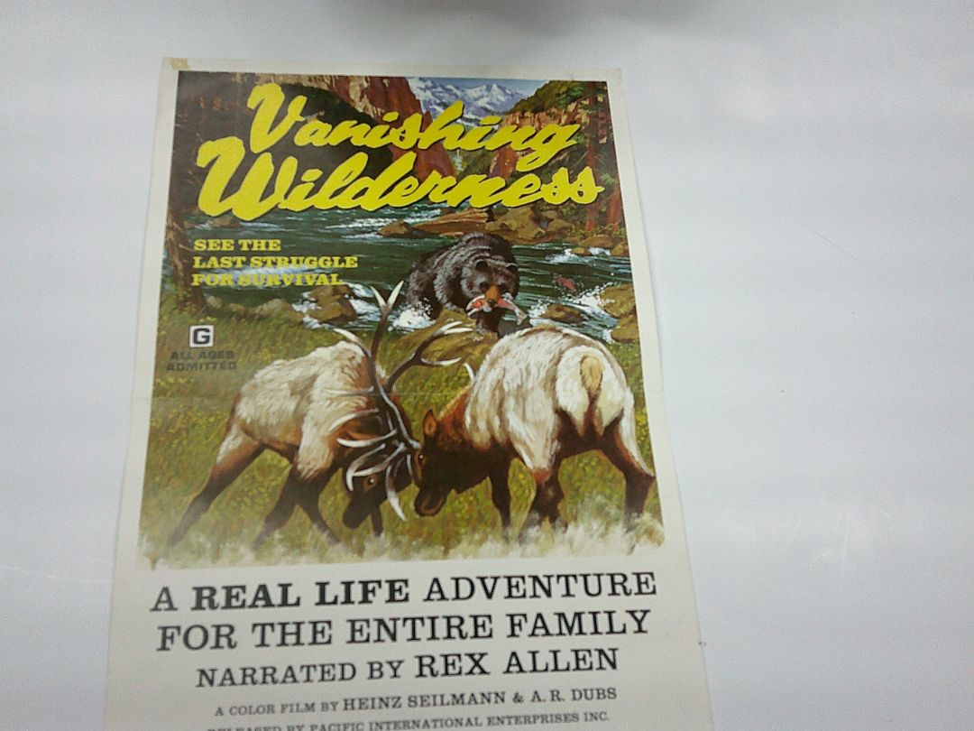 VANISHING WILDERNESS MINI POSTER 1974