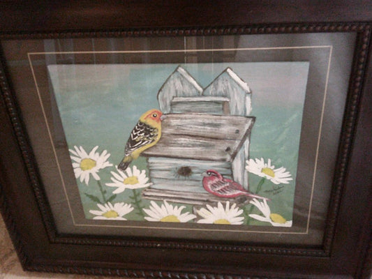 BIRD ART- TWO BIRDS