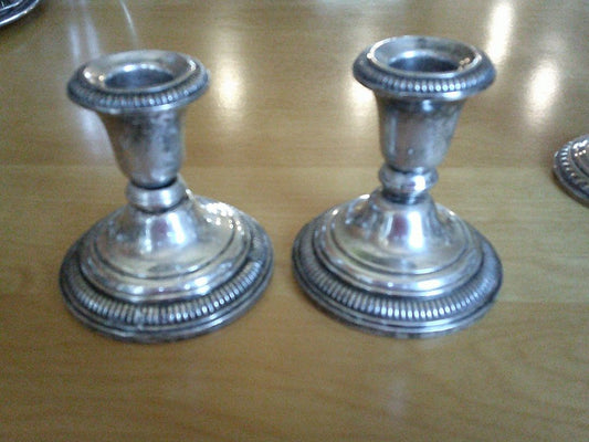 STERLING CANDLESTICKS FRANK M WHITING #200