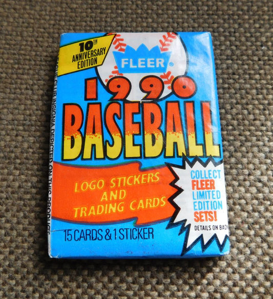 1990 Fleer Baseball Unopened Pack