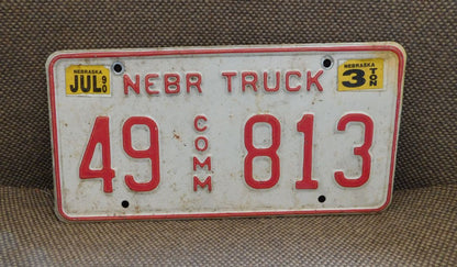 Nebraska License Plate