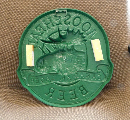 Moosehead Beer Plastic Sign, 13" Across