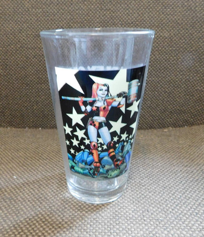 Harley Quinn Drinking Glass