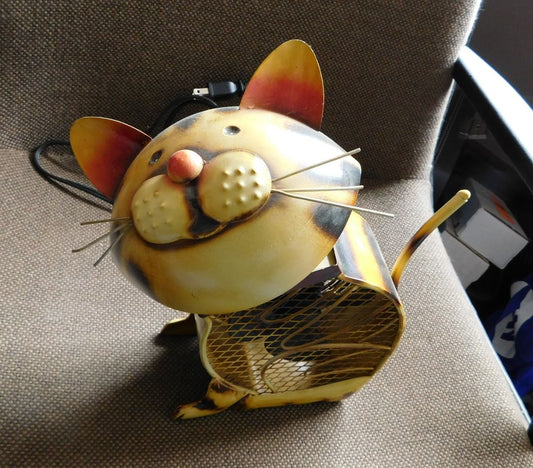 Cat Fan, 12" Tall