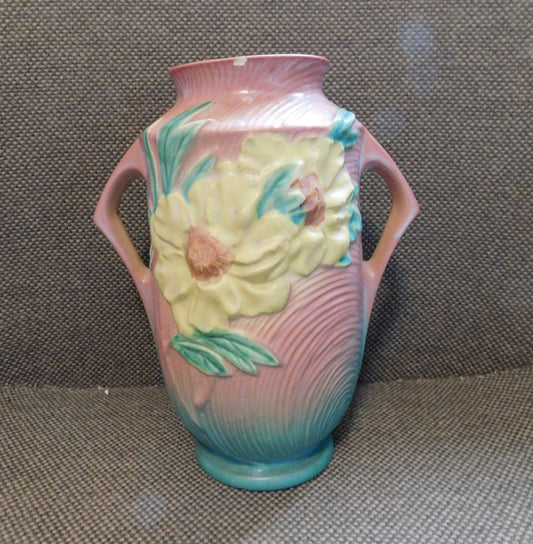 Chipped - Roseville Vase, 10" Tall