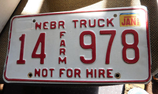 Nebraska License Plate