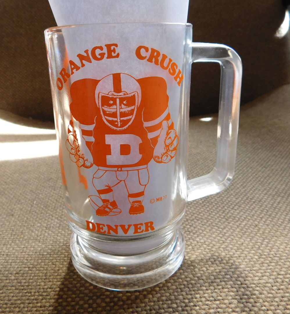 Broncos Orange Crush Glass