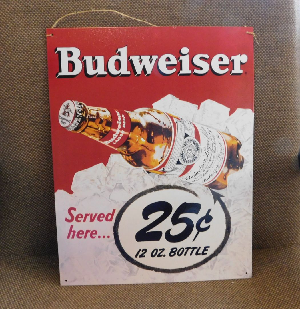 Budweiser Metal Sign