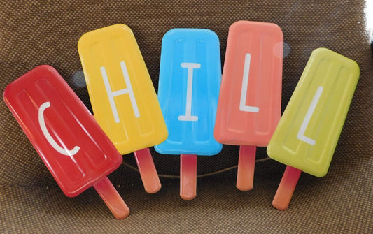 Chill Metal Sign