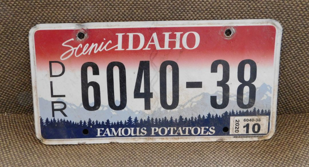 Idaho License Plate