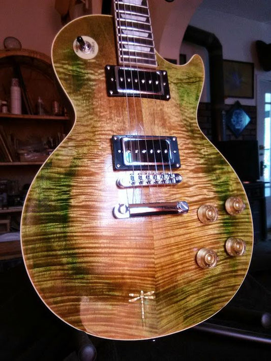 Yellow/Green burst  LP-style Electric Guitar w/Epiphone p'ups