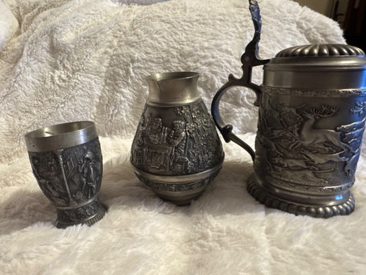 Zim Becker Stutgard German Pewter Set