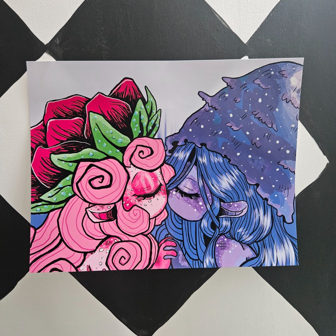 Fairy kiss-Print, 8.5x11 inch