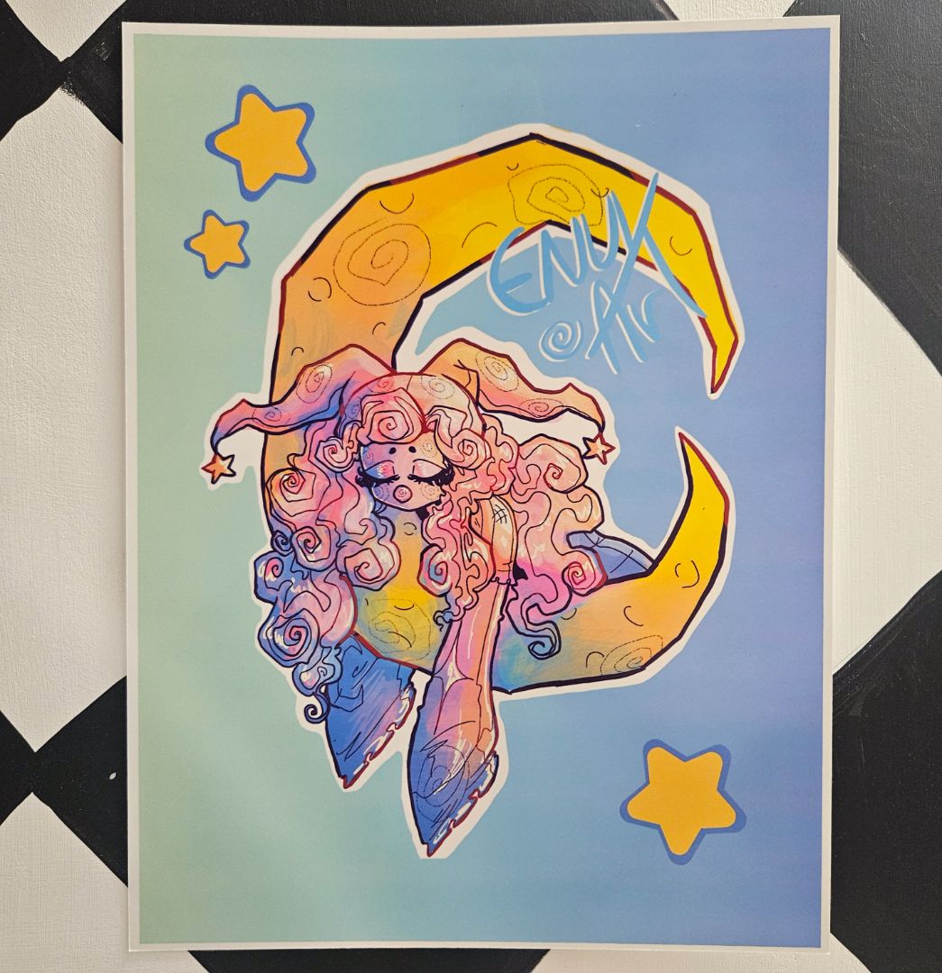 Goodnight Clown- Print, 8.5x11 inch