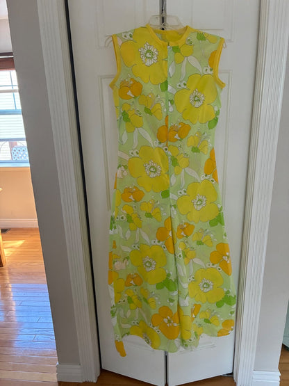 70s floral jumpsuit