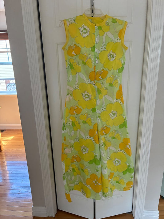 70s floral jumpsuit