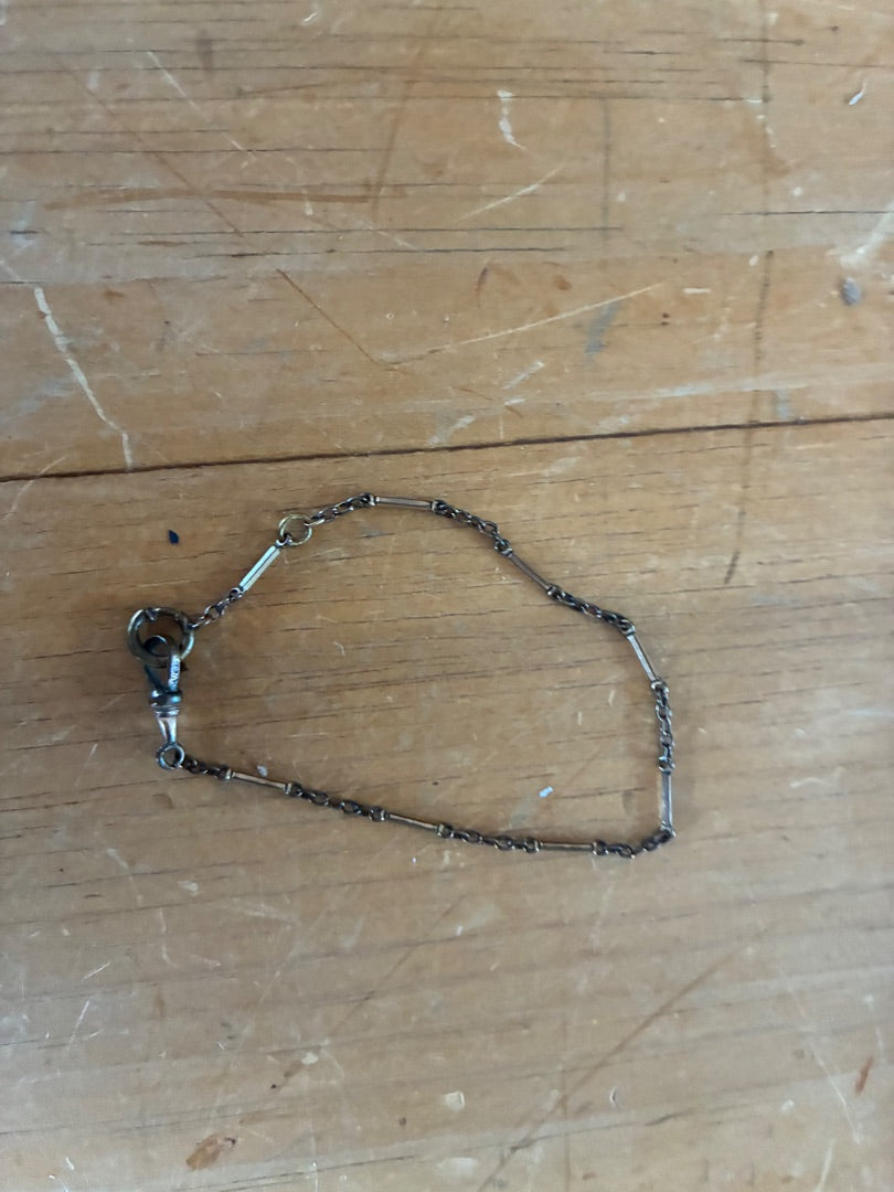Antique watch chain bracelet