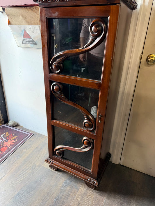 Vintage Glass cabinet from Romania