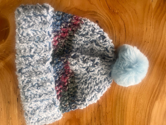 Grey and multi Homemade Crochet Hat