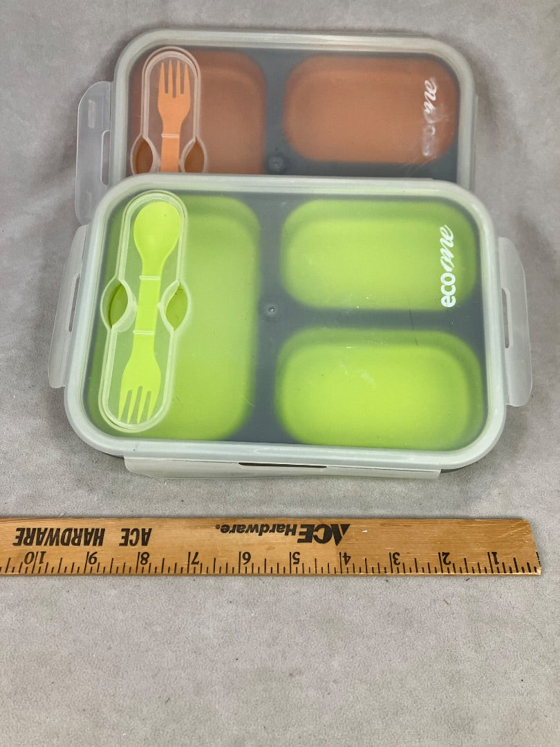 Green/Orange Eco One Food Tray, 12