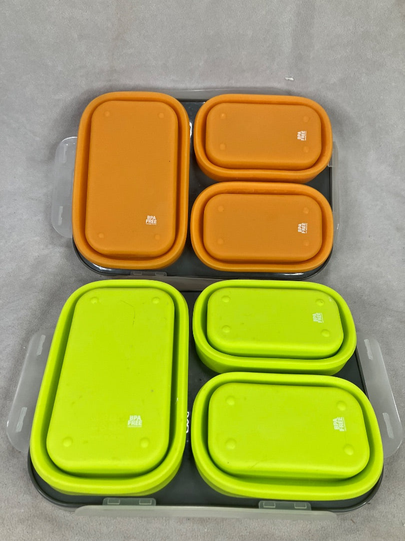 Green/Orange Eco One Food Tray, 12