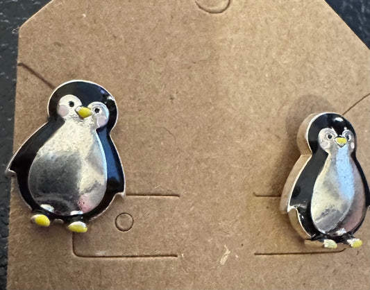 H-Penguin stud earrings