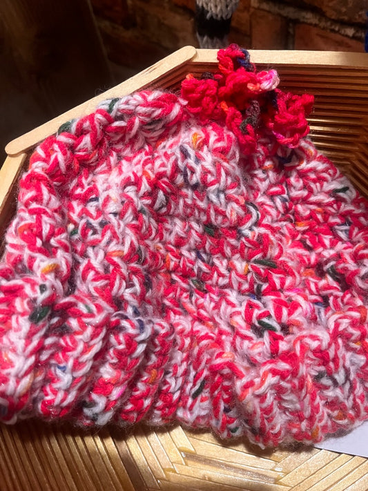 Red Handmade Crochet hat